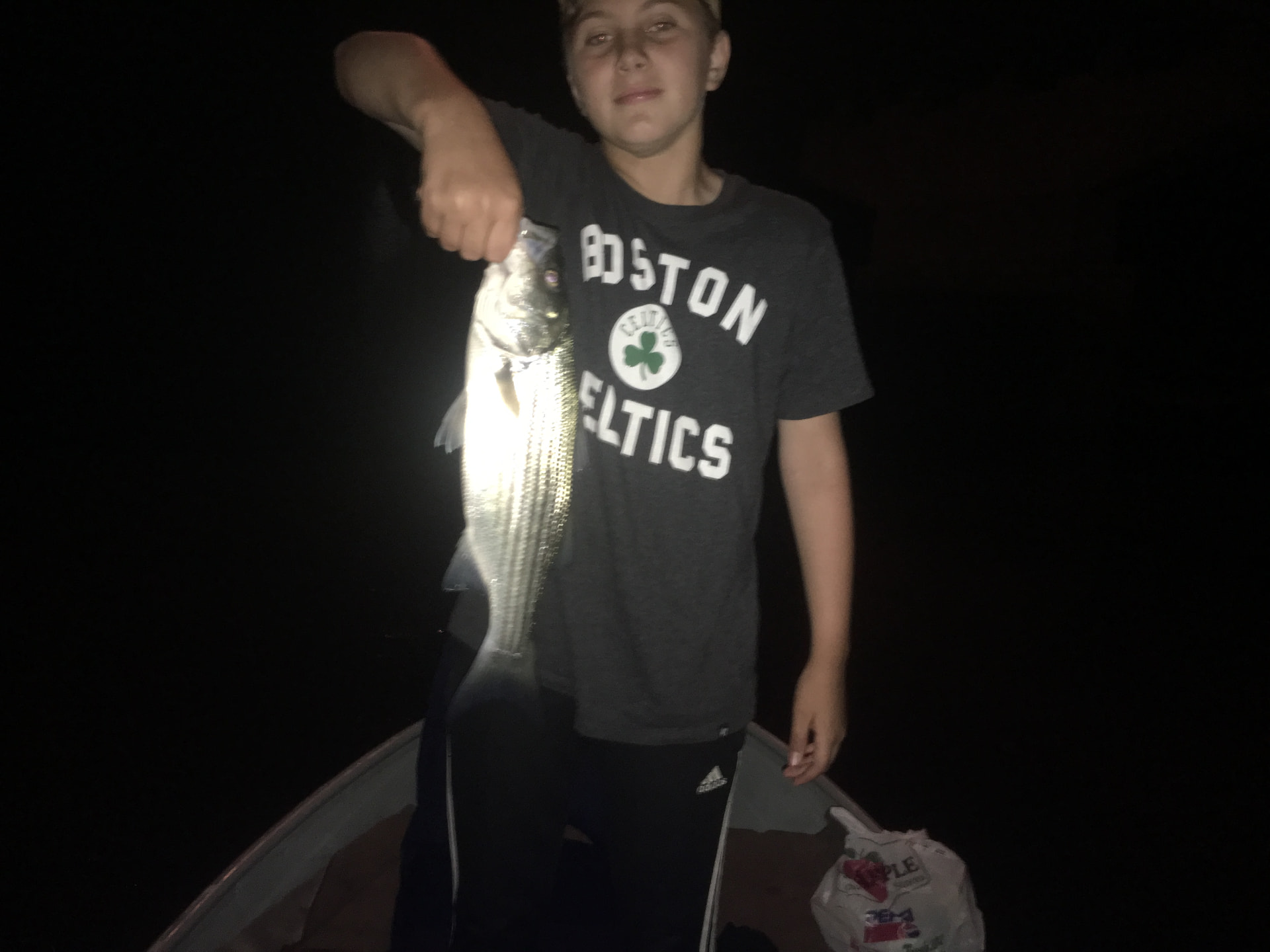Striped bass fishing