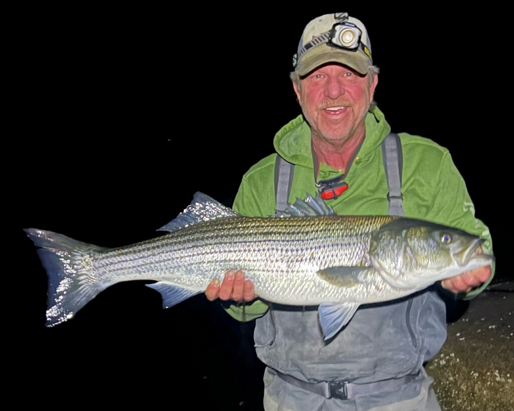 Striped bass fishing