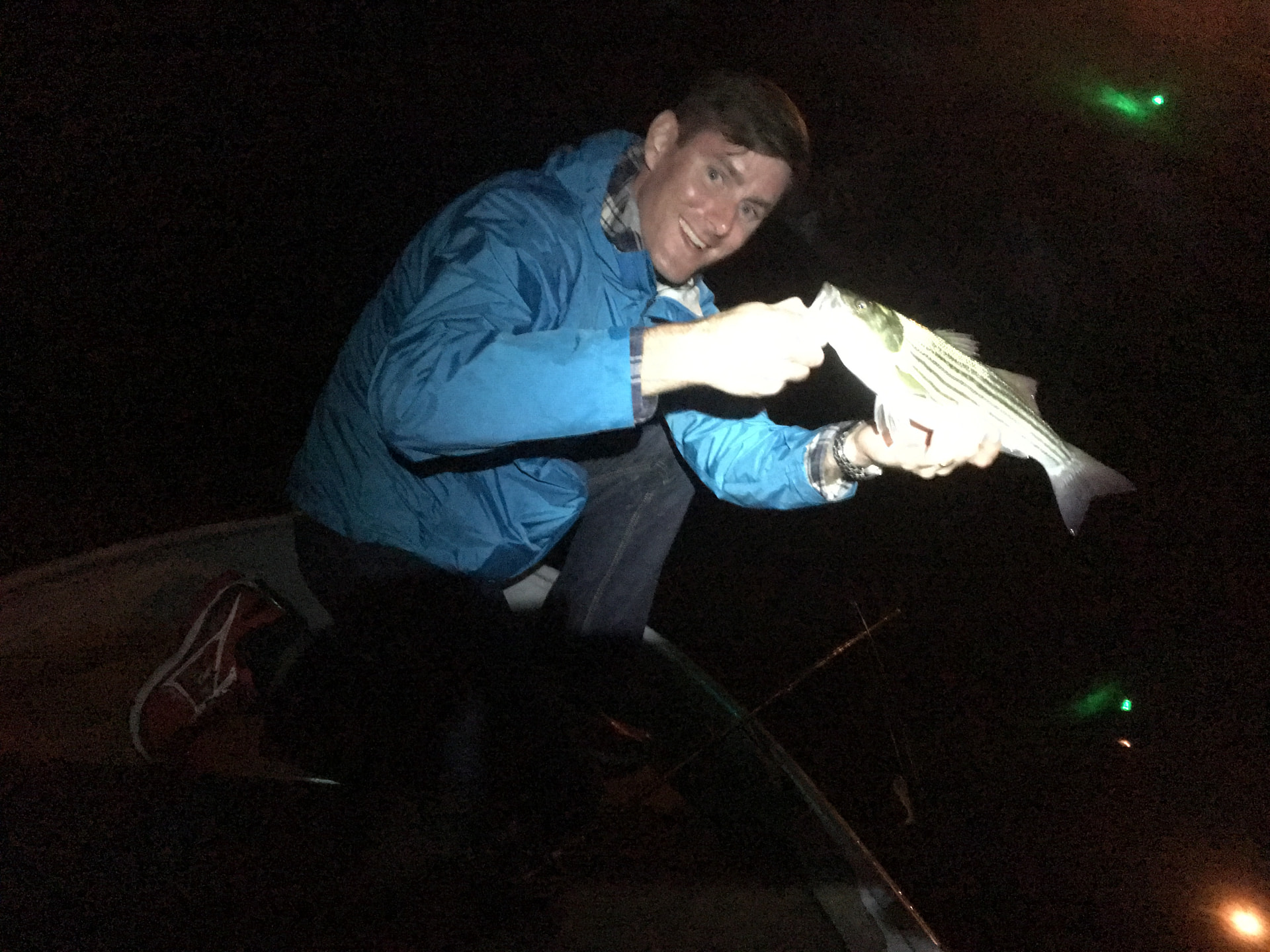 Striped bass fishing