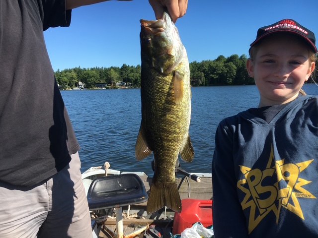 Smallmouth bass and family fishing on Maine waters