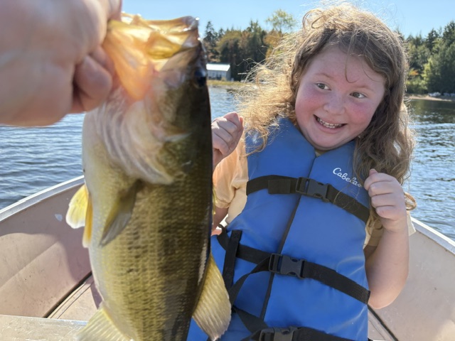 Smallmouth bass and family fishing on Maine waters