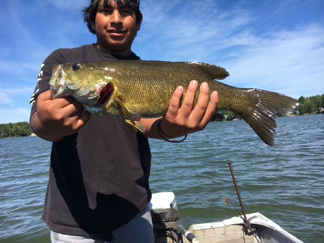 Smallmouth bass and family fishing on Maine waters