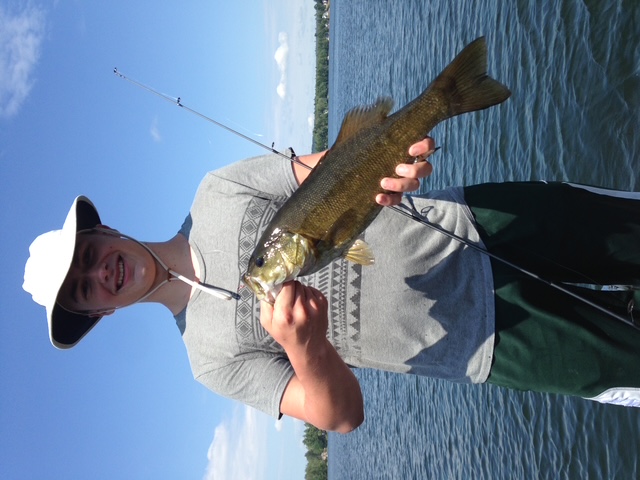 Smallmouth bass and family fishing on Maine waters
