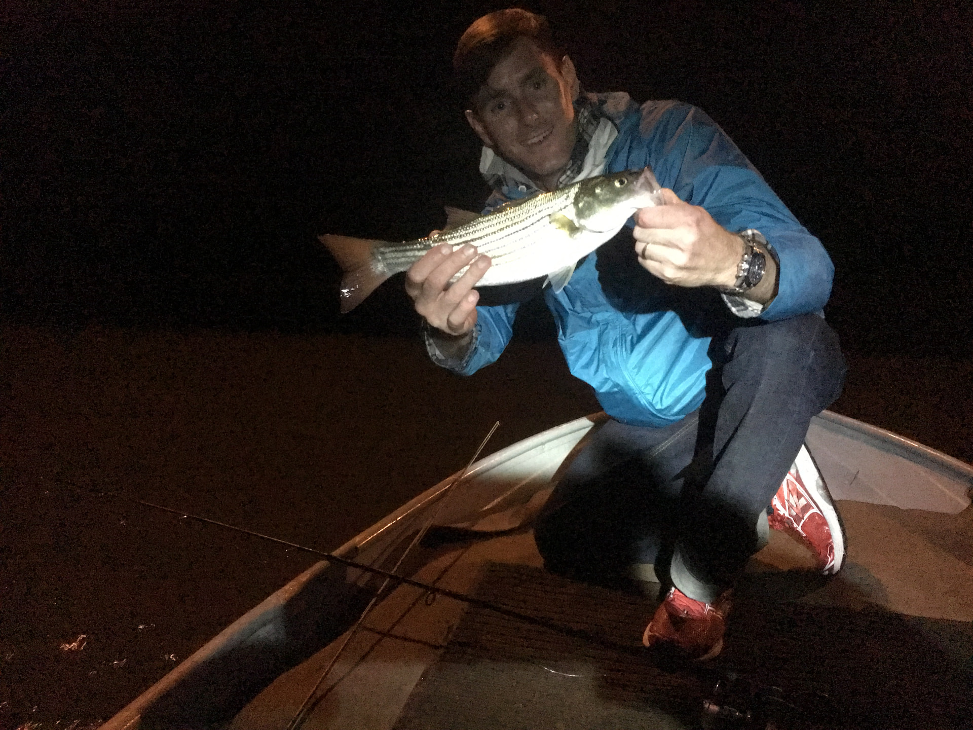 Striped bass fishing